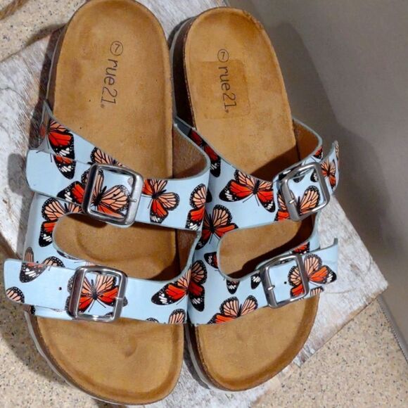 👍 Butterfly Sandals Size 7.  A4 - Picture 1 of 5